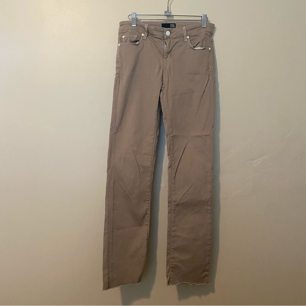 David Kahn tan ‘Nikki straight leg’ pants